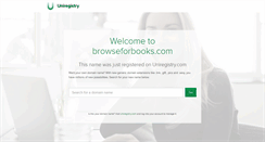 Desktop Screenshot of browseforbooks.com